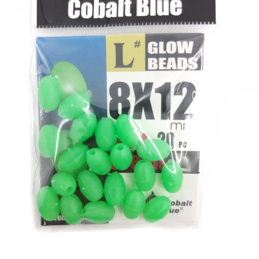 Cheap 100PCS Green/Orange Large Soft Rubber Oval Luminous Fishing Beads  Lumo Glow Beans Sabiki Snapper Rig 10x15 8x12 6x12 5x8 7x7